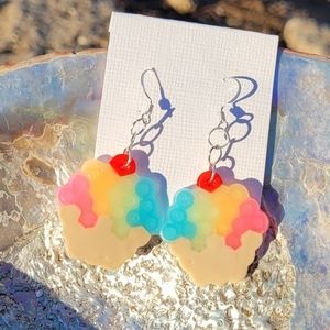 Multicolor Sweet Glow-in-the-dark Cupcake Hanging Earrings